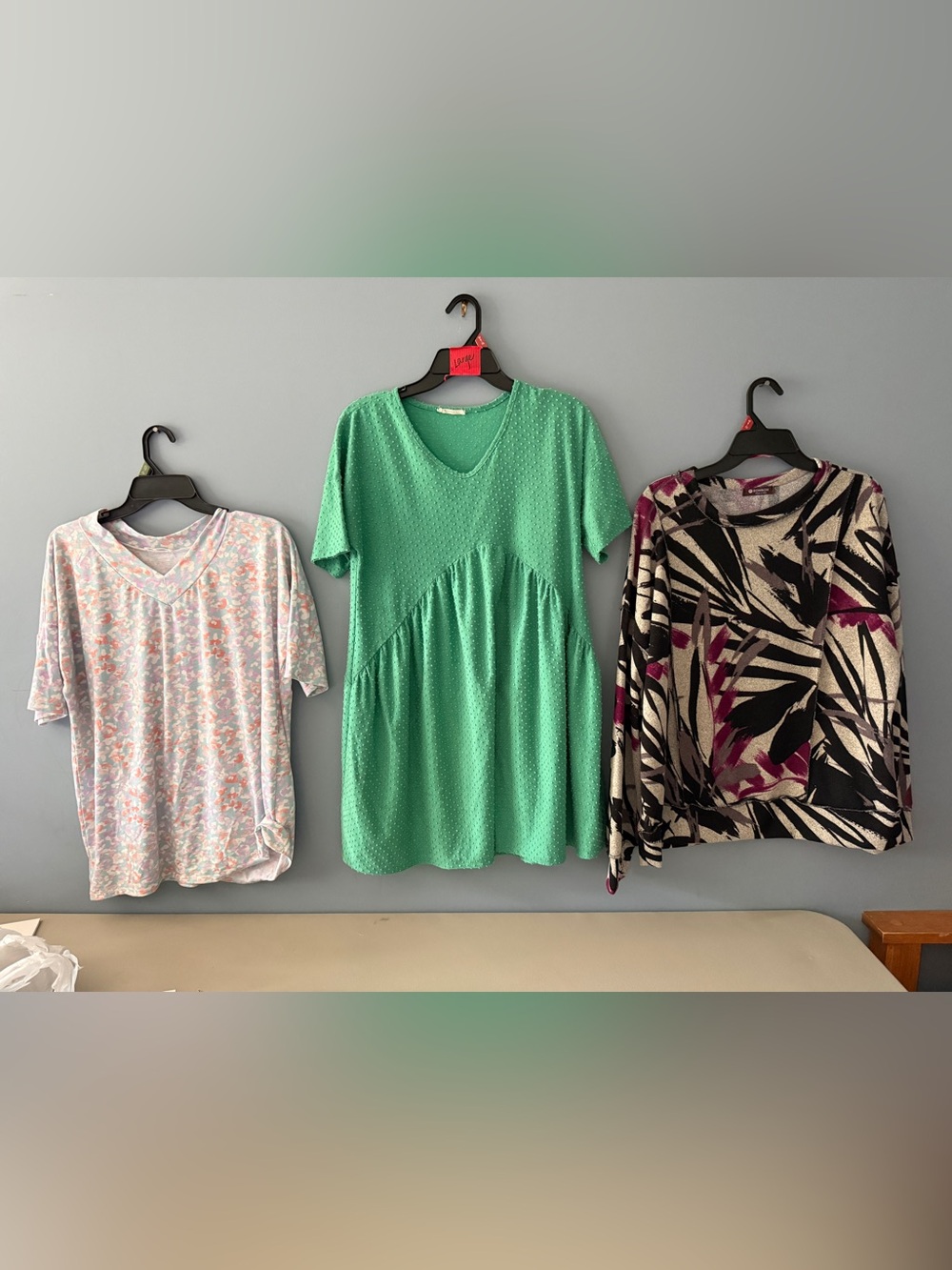Textured Mint Green Short Sleeve Tunic Top